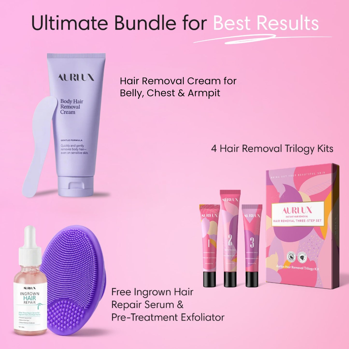 Hair Removal Trilogy Kit