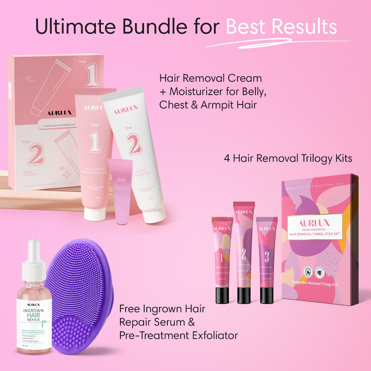 Hair Removal Trilogy Kit